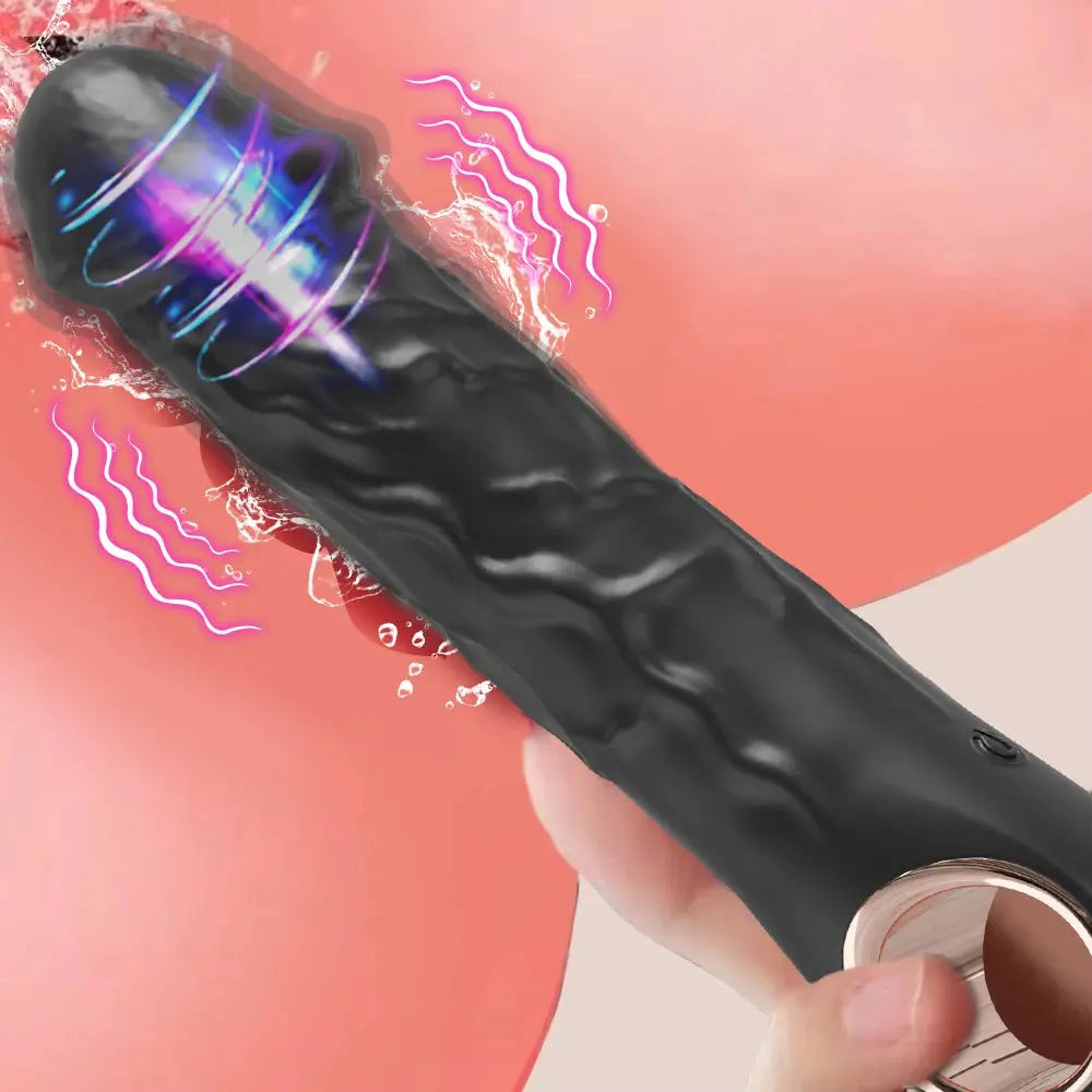 SHOPEZRA L.L.C. dildo vibrator for women, G-spot and clitoral stimulator, pink silicone massager for adult intimacy.