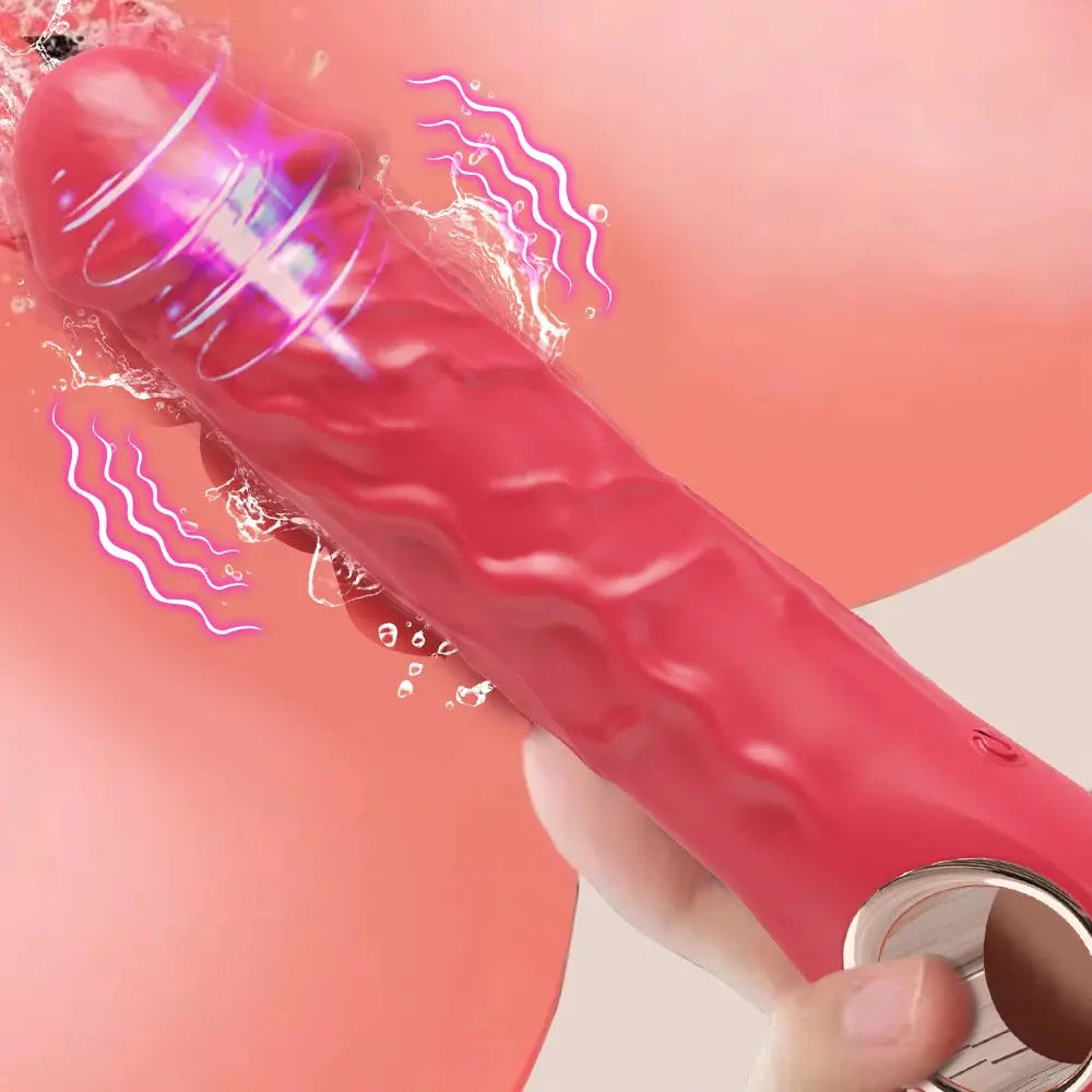 SHOPEZRA L.L.C. dildo vibrator for women with G-spot penetration, vaginal massager, and clitoral stimulator, adult sex toy.