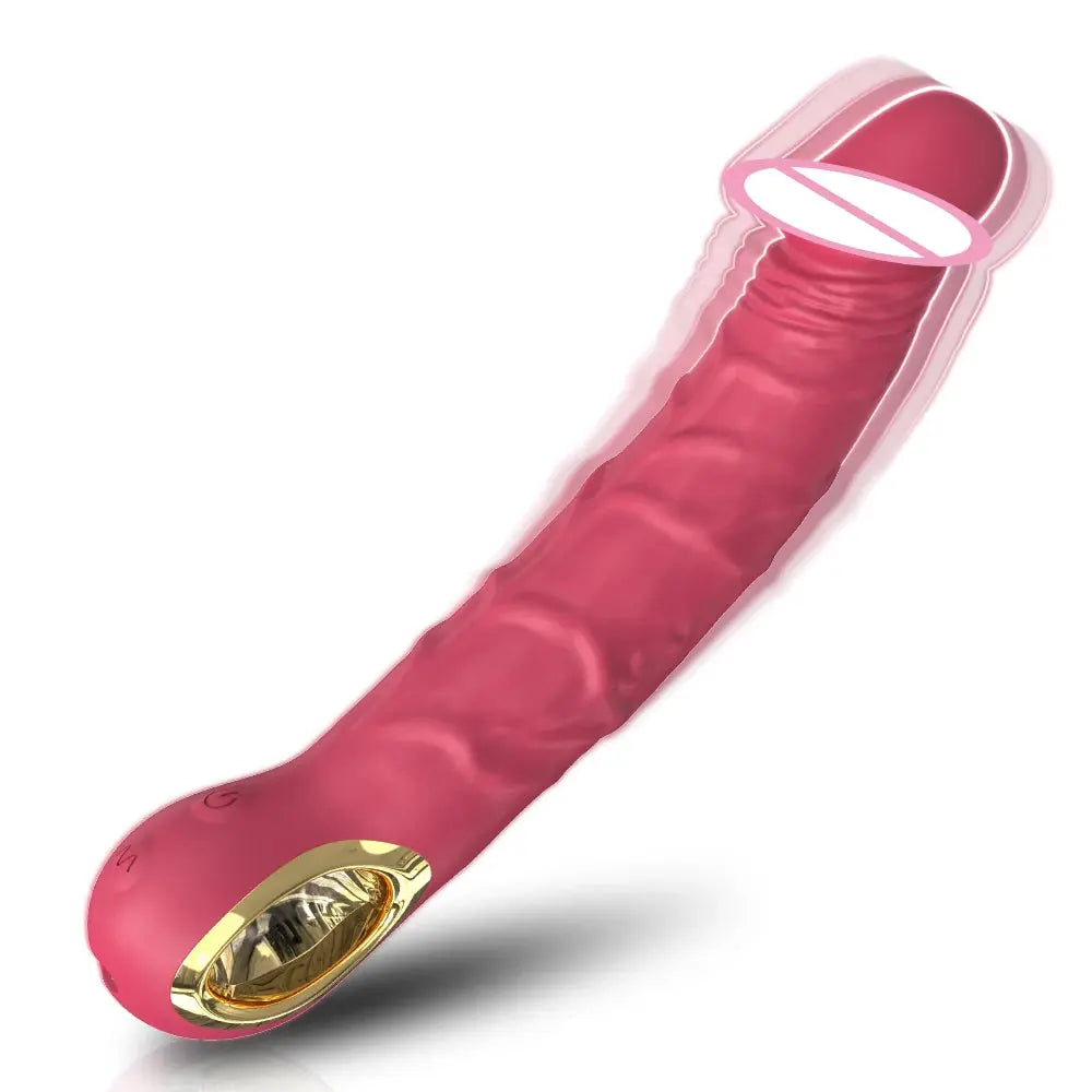 SHOPEZRA L.L.C. dildo vibrator for women with G-spot penetration, vaginal massager, and vibrating clitoris stimulator.