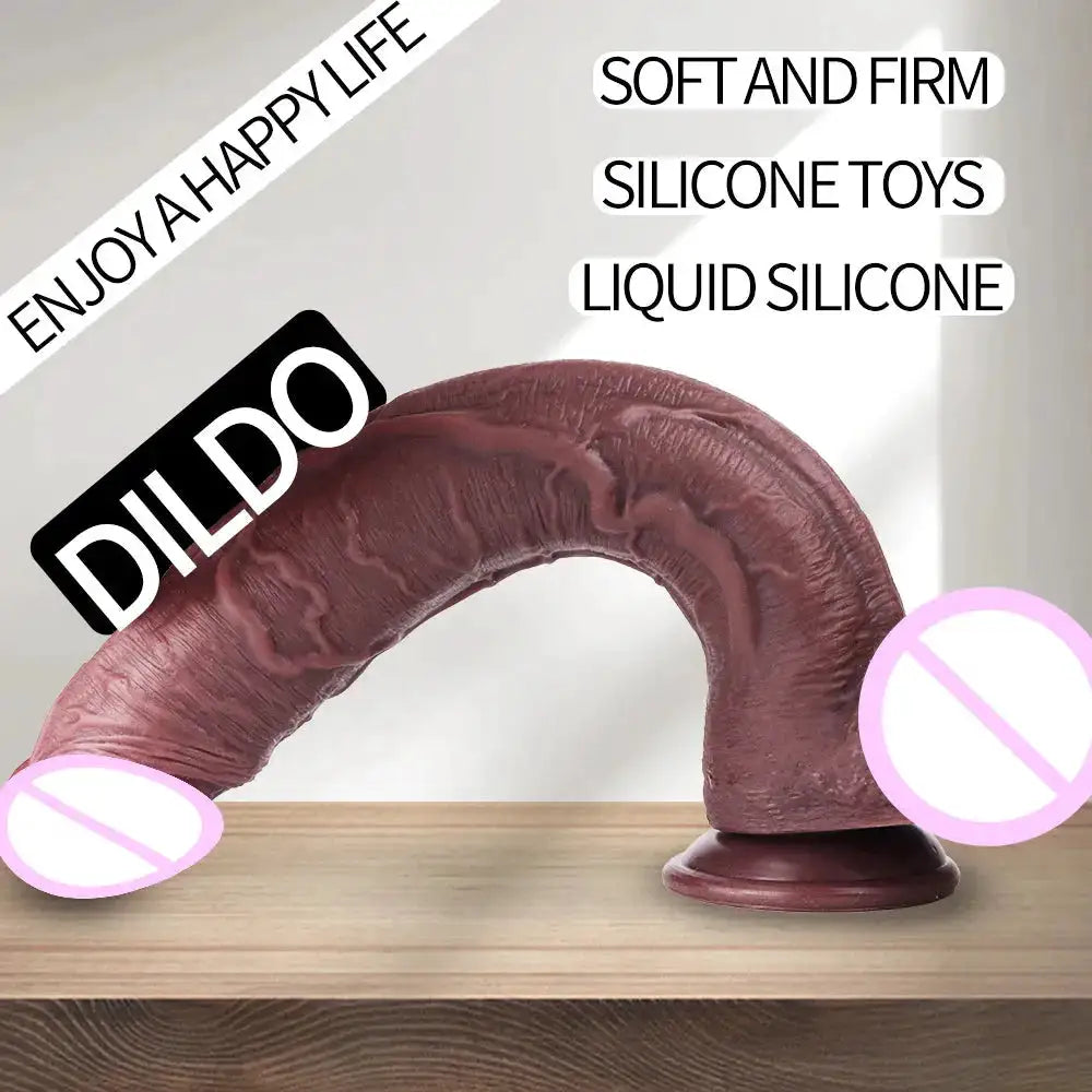 Realistic Dildo for Women Men Liquid Silicone Simulation Penis Butt Plug Thick Dick Sex Shop Big Peni Anal Penetration Sex Toys by Dropshipman