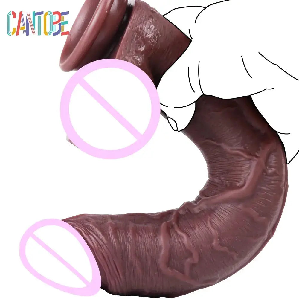 Realistic Dildo for Women Men Liquid Silicone Simulation Penis Butt Plug Thick Dick Sex Shop Big Peni Anal Penetration Sex Toys by Dropshipman