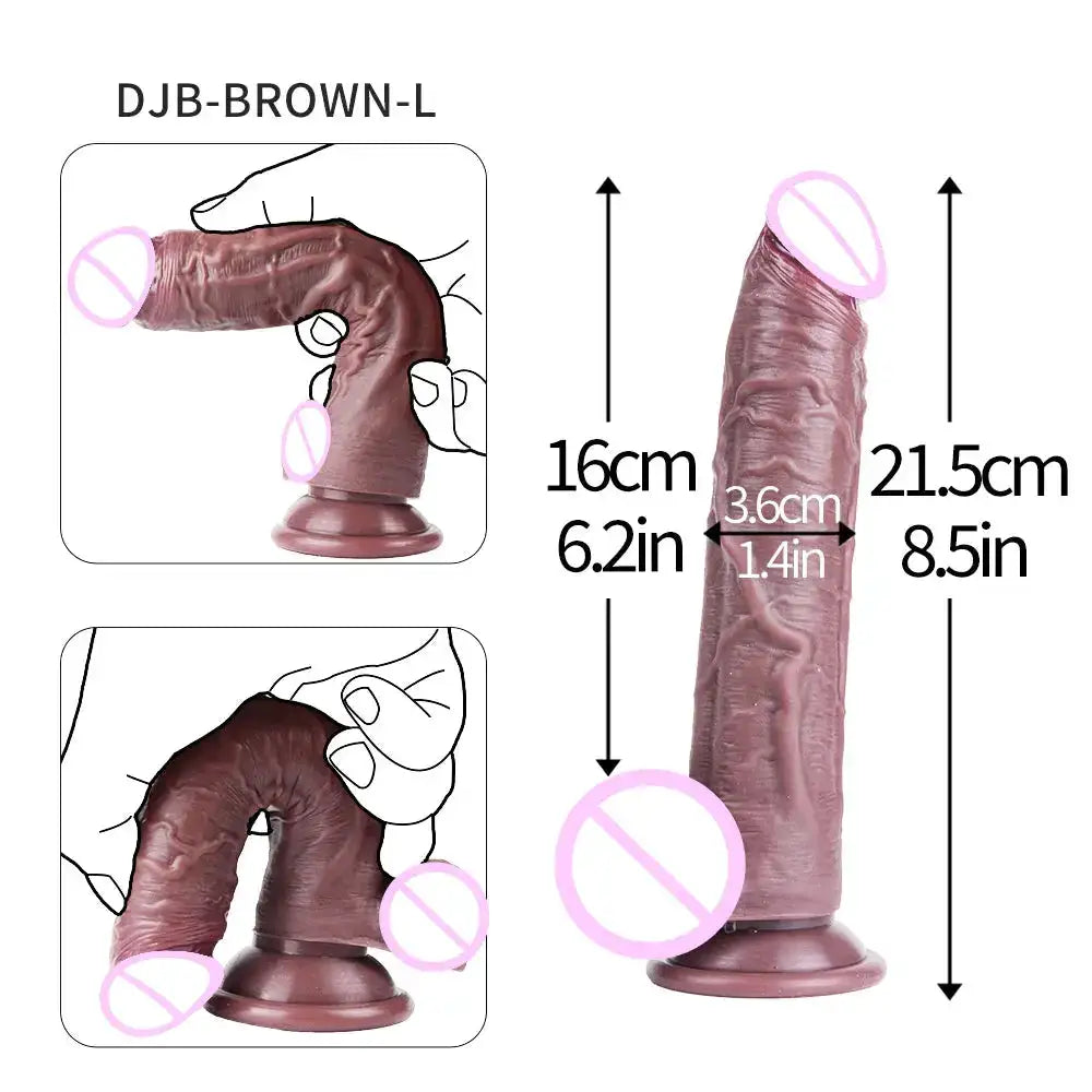 Realistic Dildo for Women Men Liquid Silicone Simulation Penis Butt Plug Thick Dick Sex Shop Big Peni Anal Penetration Sex Toys by Dropshipman