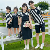 Dress 2025 Woman Family Couple Matching Clothes Parent-child Shirt Sibling Brother Sister Outfits Mom Daughter Dress Dad Son T SHOPEZRA L.L.C.