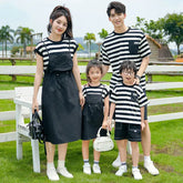 Dress 2025 Woman Family Couple Matching Clothes Parent-child Shirt Sibling Brother Sister Outfits Mom Daughter Dress Dad Son T SHOPEZRA L.L.C.