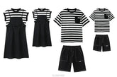 Dress 2025 Woman Family Couple Matching Clothes Parent-child Shirt Sibling Brother Sister Outfits Mom Daughter Dress Dad Son T SHOPEZRA L.L.C.