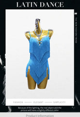 Dress For Dancing Female Dance Suit Evening Dress Latin Competition Costume 2026 Elegant Party Wear Sports Fringed Clothes SHOPEZRA L.L.C.