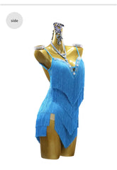 Dress For Dancing Female Dance Suit Evening Dress Latin Competition Costume 2026 Elegant Party Wear Sports Fringed Clothes SHOPEZRA L.L.C.