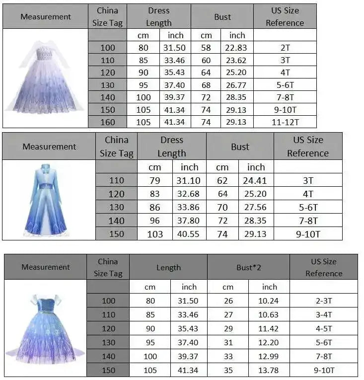 Girl Elsa Anna Dress Princess Costume Snow Queen Dress Baby Halloween Ariel Carnival Clothes Kids Cosplay Clothes Party Clothing by Dropshipman