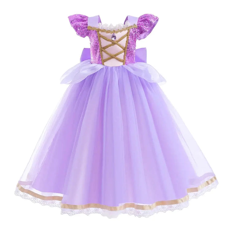 Girl Elsa Anna Dress Princess Costume Snow Queen Dress Baby Halloween Ariel Carnival Clothes Kids Cosplay Clothes Party Clothing SHOPEZRA L.L.C.