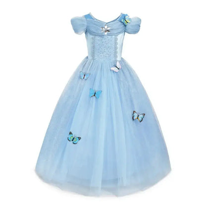 Girl Elsa Anna Dress Princess Costume Snow Queen Dress Baby Halloween Ariel Carnival Clothes Kids Cosplay Clothes Party Clothing by Dropshipman