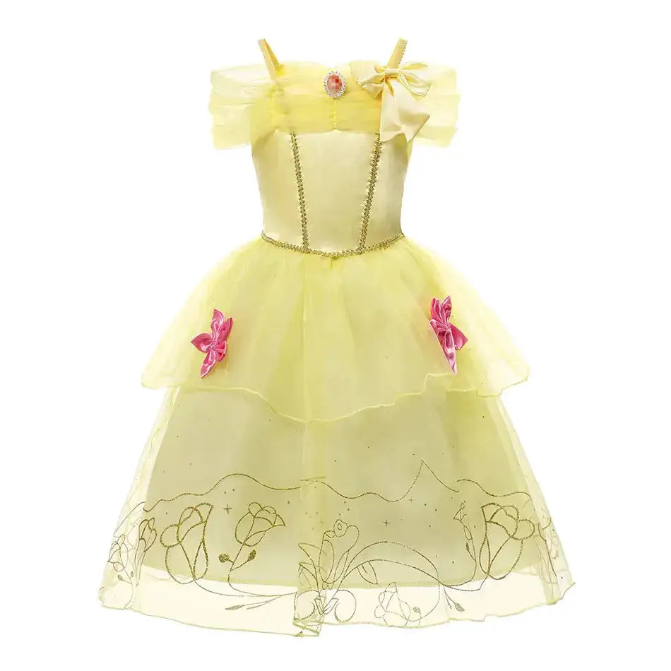 Girl Elsa Anna Dress Princess Costume Snow Queen Dress Baby Halloween Ariel Carnival Clothes Kids Cosplay Clothes Party Clothing by Dropshipman