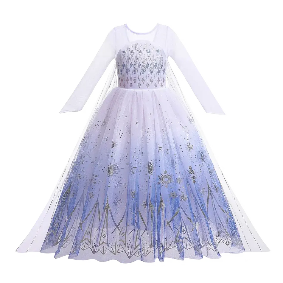 Girl Elsa Anna Dress Princess Costume Snow Queen Dress Baby Halloween Ariel Carnival Clothes Kids Cosplay Clothes Party Clothing SHOPEZRA L.L.C.