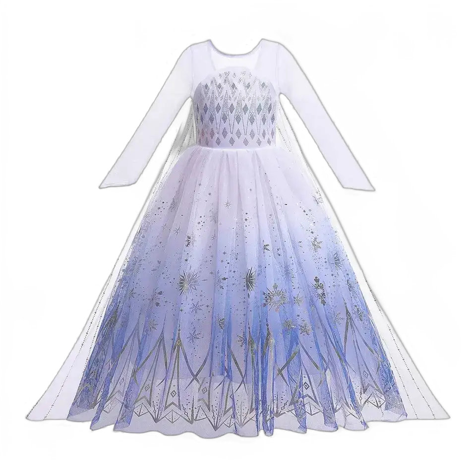 Girl Elsa Anna Dress Princess Costume Snow Queen Dress Baby Halloween Ariel Carnival Clothes Kids Cosplay Clothes Party Clothing by Dropshipman