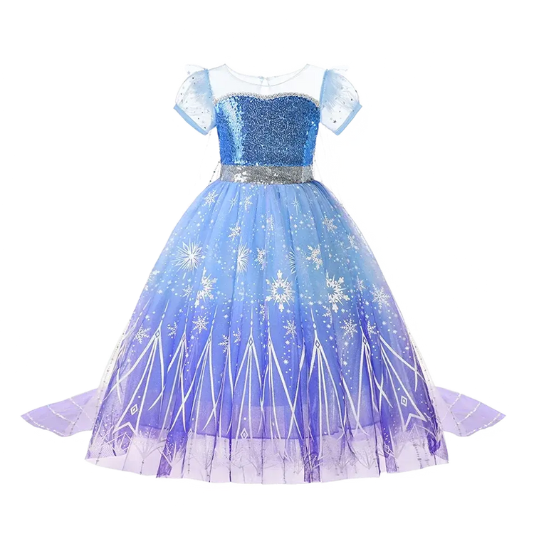 Girl Elsa Anna Dress Princess Costume Snow Queen Dress Baby Halloween Ariel Carnival Clothes Kids Cosplay Clothes Party Clothing SHOPEZRA L.L.C.