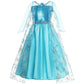 Girl Elsa Anna Dress Princess Costume Snow Queen Dress Baby Halloween Ariel Carnival Clothes Kids Cosplay Clothes Party Clothing SHOPEZRA L.L.C.