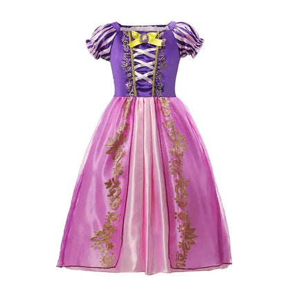 Girl Elsa Anna Dress Princess Costume Snow Queen Dress Baby Halloween Ariel Carnival Clothes Kids Cosplay Clothes Party Clothing by Dropshipman