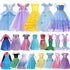Girl Elsa Anna Dress Princess Costume Snow Queen Dress Baby Halloween Ariel Carnival Clothes Kids Cosplay Clothes Party Clothing by Dropshipman