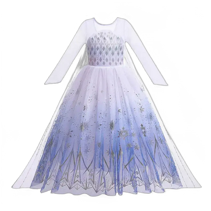 Girl Elsa Anna Dress Princess Costume Snow Queen Dress Baby Halloween Ariel Carnival Clothes Kids Cosplay Clothes Party Clothing by Dropshipman