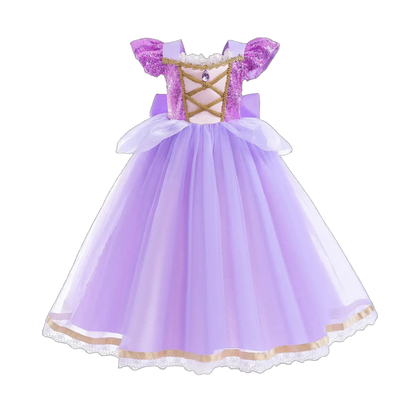 Girl Elsa Anna Dress Princess Costume Snow Queen Dress Baby Halloween Ariel Carnival Clothes Kids Cosplay Clothes Party Clothing by Dropshipman