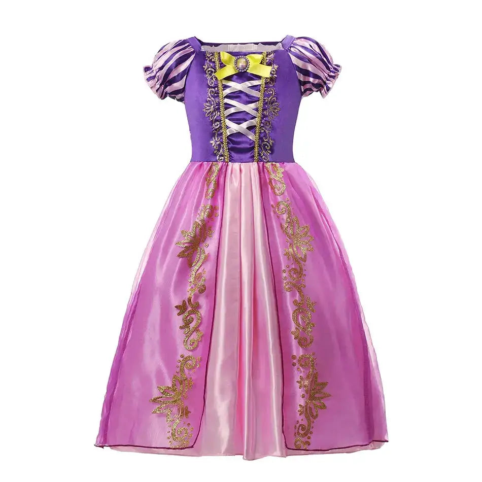 Girl Elsa Anna Dress Princess Costume Snow Queen Dress Baby Halloween Ariel Carnival Clothes Kids Cosplay Clothes Party Clothing by Dropshipman