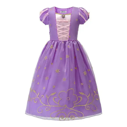 Girl Elsa Anna Dress Princess Costume Snow Queen Dress Baby Halloween Ariel Carnival Clothes Kids Cosplay Clothes Party Clothing by Dropshipman