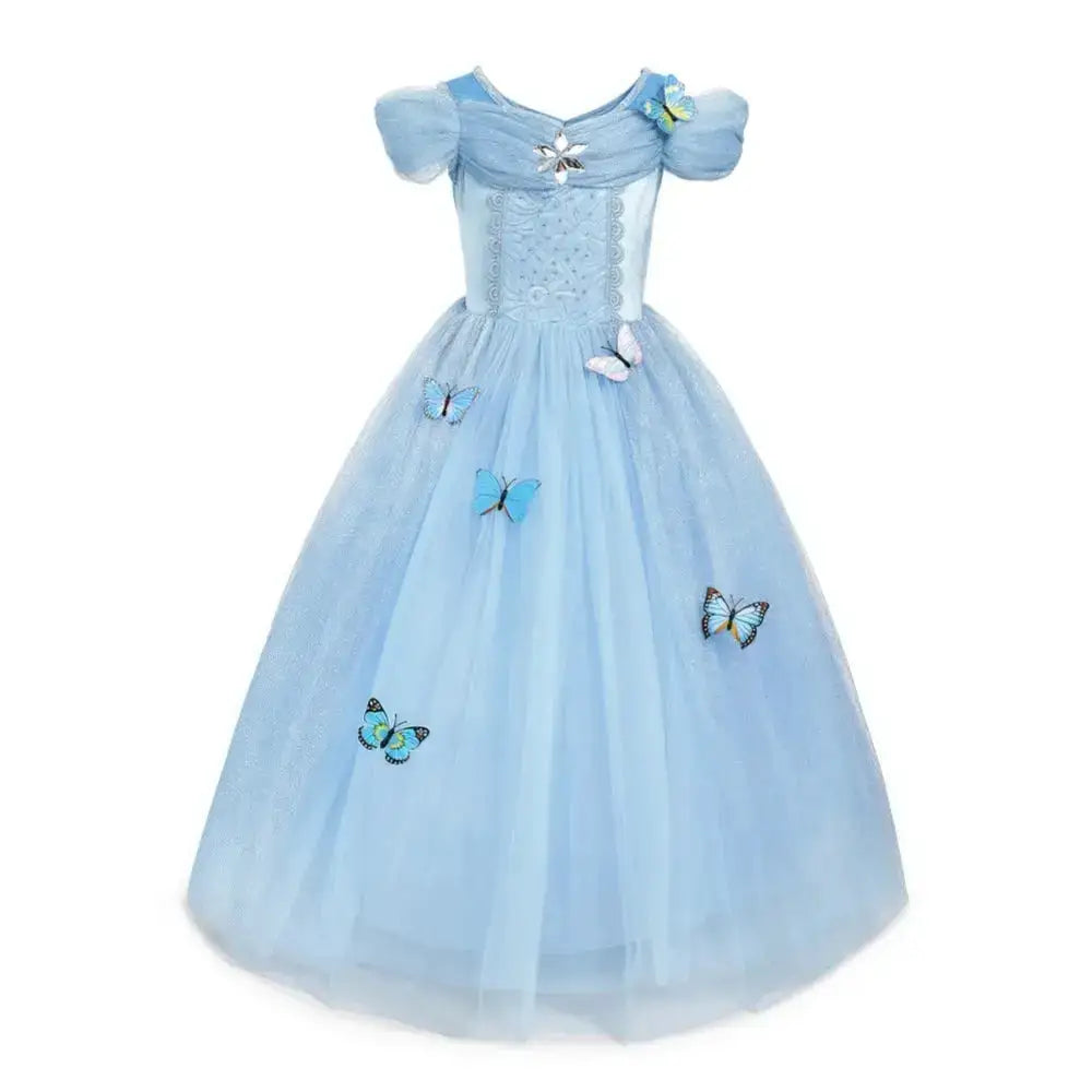 Girl Elsa Anna Dress Princess Costume Snow Queen Dress Baby Halloween Ariel Carnival Clothes Kids Cosplay Clothes Party Clothing by Dropshipman