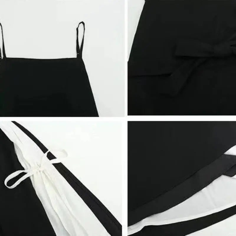 Dress Women Summer Fashion Spaghetti Strap College Sweet Casual Japanese Style Streetwear Lace-up Female Soft High Waist Vintage SHOPEZRA L.L.C.