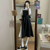 Dress Women Summer Fashion Spaghetti Strap College Sweet Casual Japanese Style Streetwear Lace-up Female Soft High Waist Vintage SHOPEZRA L.L.C.