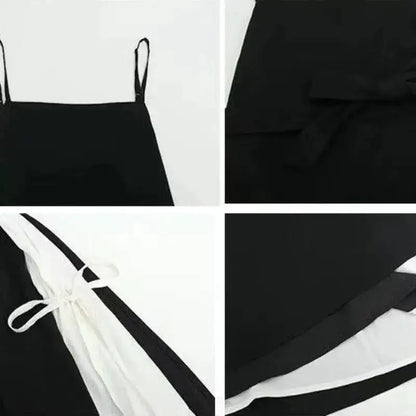 Dress Women Summer Fashion Spaghetti Strap College Sweet Casual Japanese Style Streetwear Lace-up Female Soft High Waist Vintage by Dropshipman