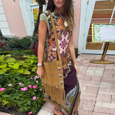 Fashion Tassel Patchwork Floral Printed Dresses Elegant Sleeveless Female Irregular Dresses 2026 Summer Lady Beach Party Robes SHOPEZRA L.L.C.