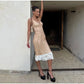 Mesh Overlay Lace Hem Slip Midi Dress Slim Spaghetti Strap Sheer 2026 Summer Elegant Women Bodycon Dress Retro Date Lady Gown SHOPEZRA L.L.C.