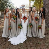 Bridesmaid Dress, Olive Green Maxi Bridesmaid Dress, Bridal Party Convertible Dress, Multiway Infinity Dress, Custom Dress SHOPEZRA L.L.C.