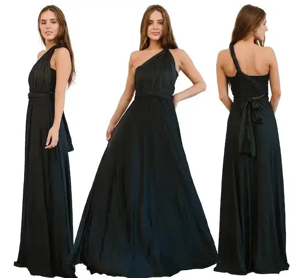 Bridesmaid Dress, Olive Green Maxi Bridesmaid Dress, Bridal Party Convertible Dress, Multiway Infinity Dress, Custom Dress by Dropshipman