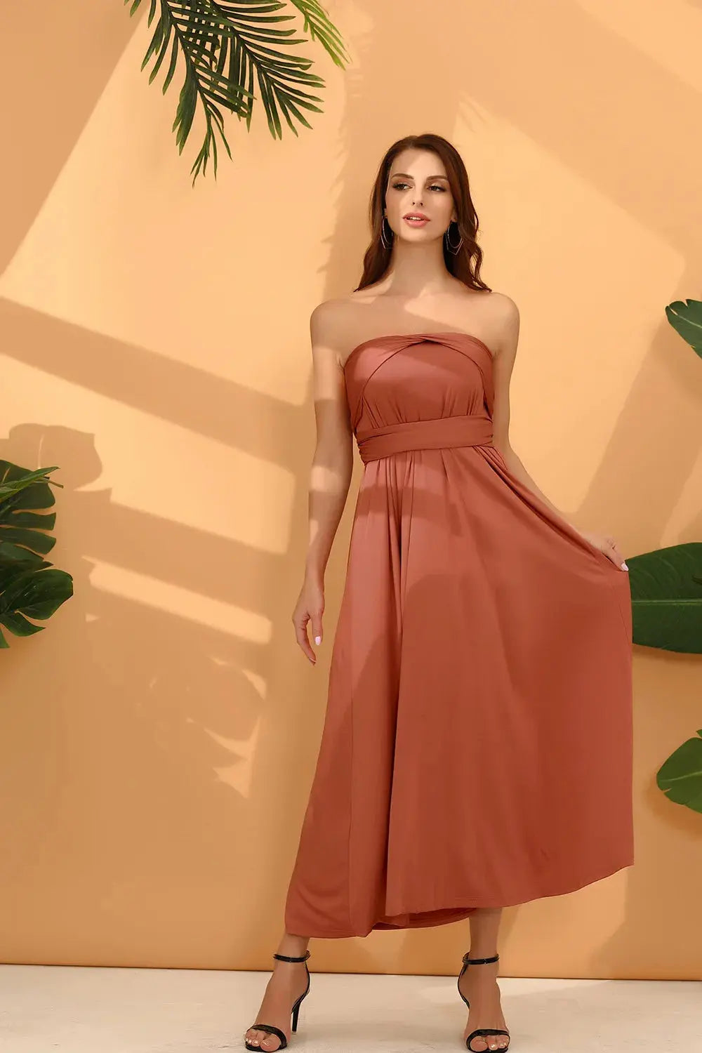 Bridesmaid Dress, Olive Green Maxi Bridesmaid Dress, Bridal Party Convertible Dress, Multiway Infinity Dress, Custom Dress SHOPEZRA L.L.C.