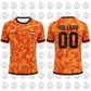 Netherlands Flag Print Football Jersey Family Style Adult Casual Outdoor Support Gift Breathable Short Sleeved Sports Jersey Top SHOPEZRA L.L.C.