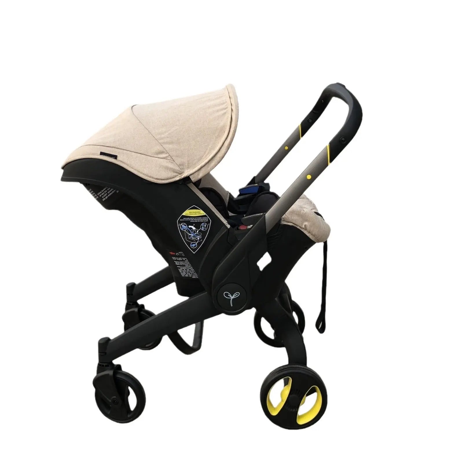 Multi-Functional lightweight foldable baby stroller with robust aluminum frame and sunshade.