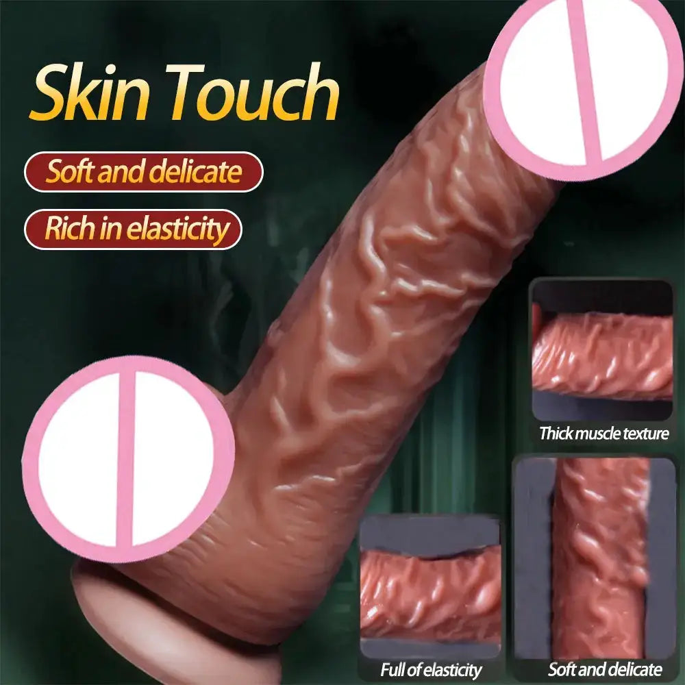 Realistic Dildo Vibration Toys Telescopic Penis Dick Penetration Anal Adult Sex Toys For Women Anal Vibration Sexmachine Dildos by Dropshipman