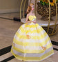 Handmade Doll Clothes Dress Gown 30cm Doll Dress Up Wedding Dress Fashion High-grade Evening Dress For 11.5 Inch Doll&body 1/6 SHOPEZRA L.L.C.