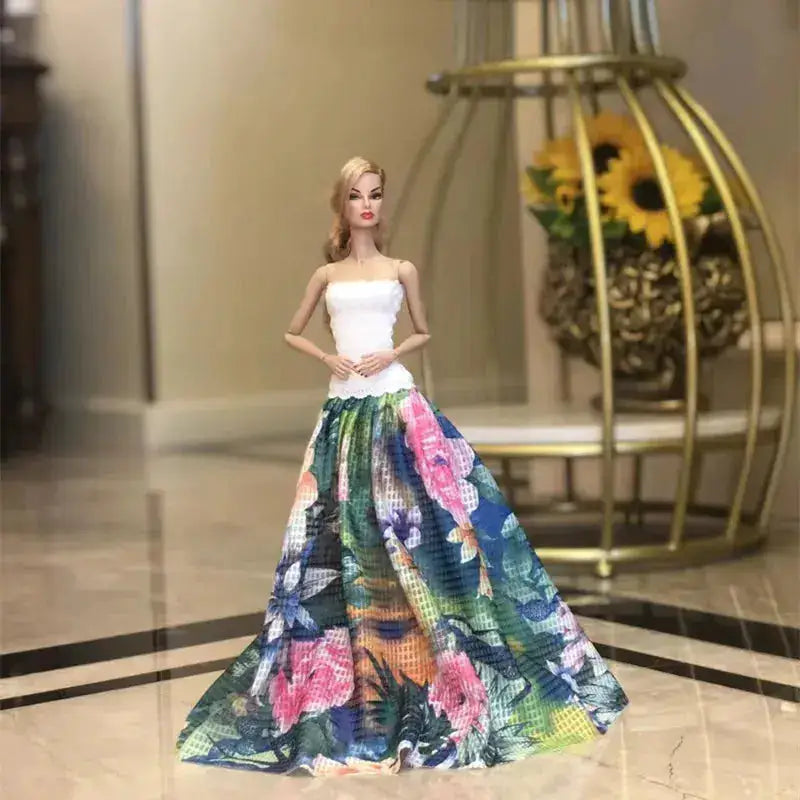 Handmade Doll Clothes Dress Gown 30cm Doll Dress Up Wedding Dress Fashion High-grade Evening Dress For 11.5 Inch Doll&amp;body 1/6 by Dropshipman
