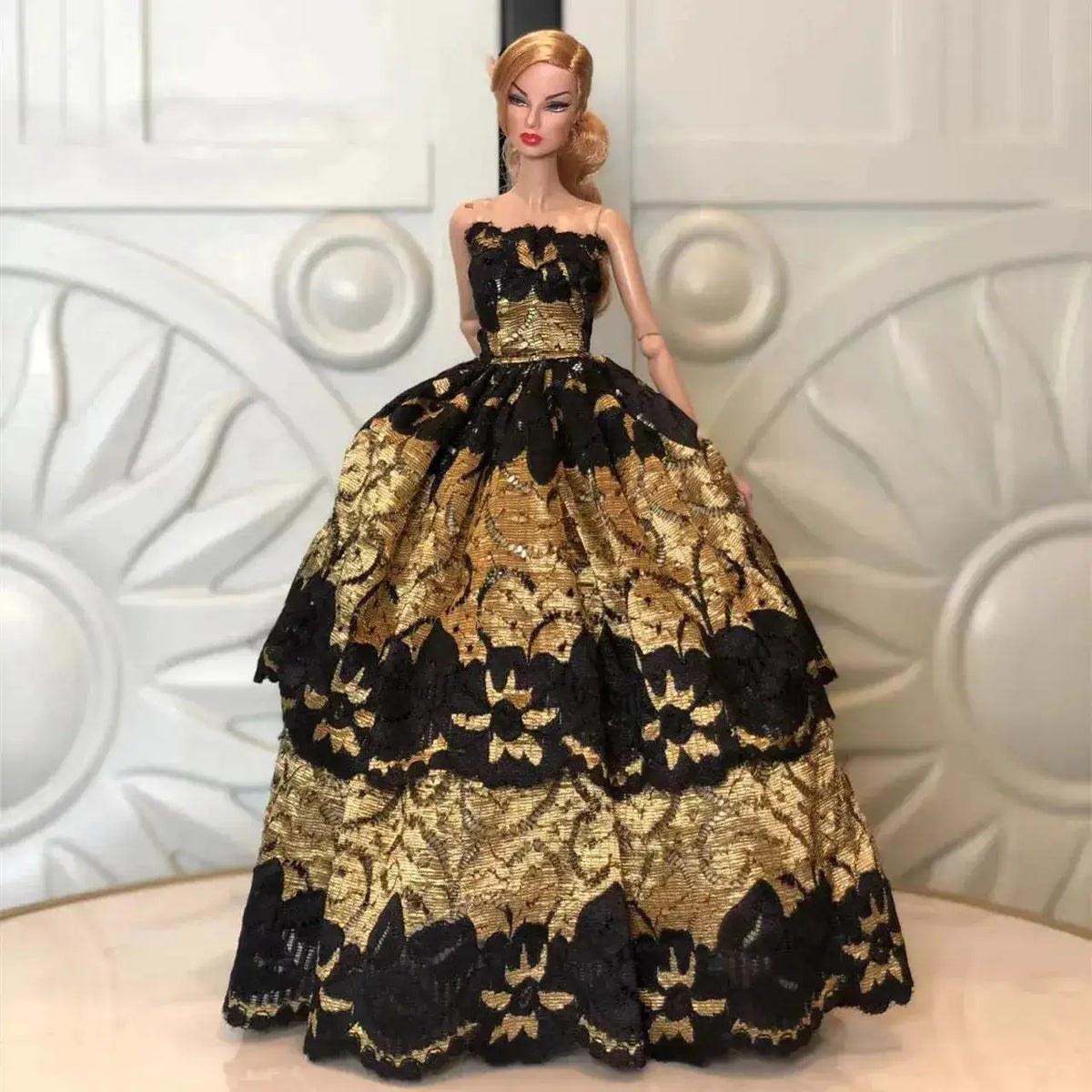 Handmade Doll Clothes Dress Gown 30cm Doll Dress Up Wedding Dress Fashion High-grade Evening Dress For 11.5 Inch Doll&amp;body 1/6 by Dropshipman