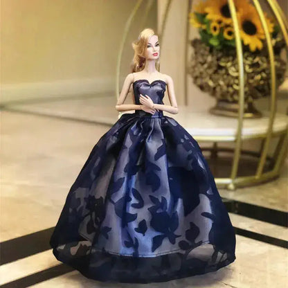 Handmade Doll Clothes Dress Gown 30cm Doll Dress Up Wedding Dress Fashion High-grade Evening Dress For 11.5 Inch Doll&amp;body 1/6 by Dropshipman