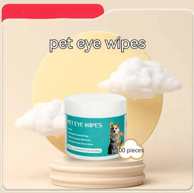 Extra-thick disposable pet cleaning gloves and wipes from SHOPEZRA L.L.C., suitable for gentle grooming and cleaning pets.