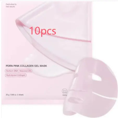 Hydrating collagen facial mask by SHOPEZRA L.L.C. showing a close-up of the mask's textured surface for revitalizing skin.