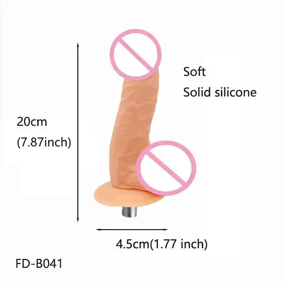 Lifelike Dildo Attachment for Sex Machine with 3 XLR Connector G Spot Sex Toys for Women Masturbation by Dropshipman