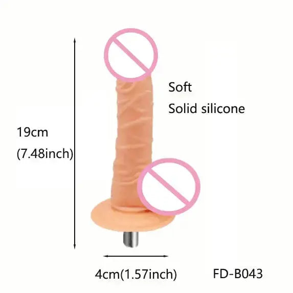 Lifelike Dildo Attachment for Sex Machine with 3 XLR Connector G Spot Sex Toys for Women Masturbation by Dropshipman
