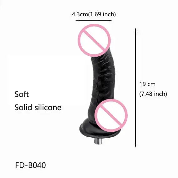 Lifelike Dildo Attachment for Sex Machine with 3 XLR Connector G Spot Sex Toys for Women Masturbation by Dropshipman