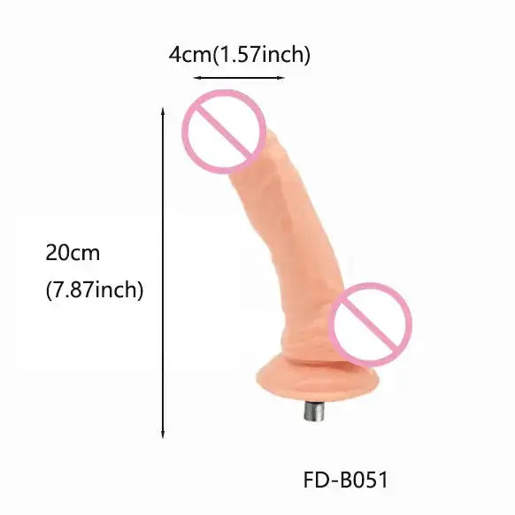 Lifelike Dildo Attachment for Sex Machine with 3 XLR Connector G Spot Sex Toys for Women Masturbation by Dropshipman