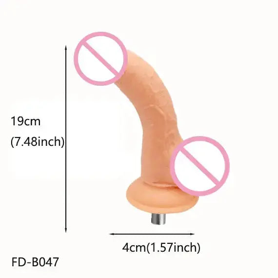 Lifelike Dildo Attachment for Sex Machine with 3 XLR Connector G Spot Sex Toys for Women Masturbation by Dropshipman