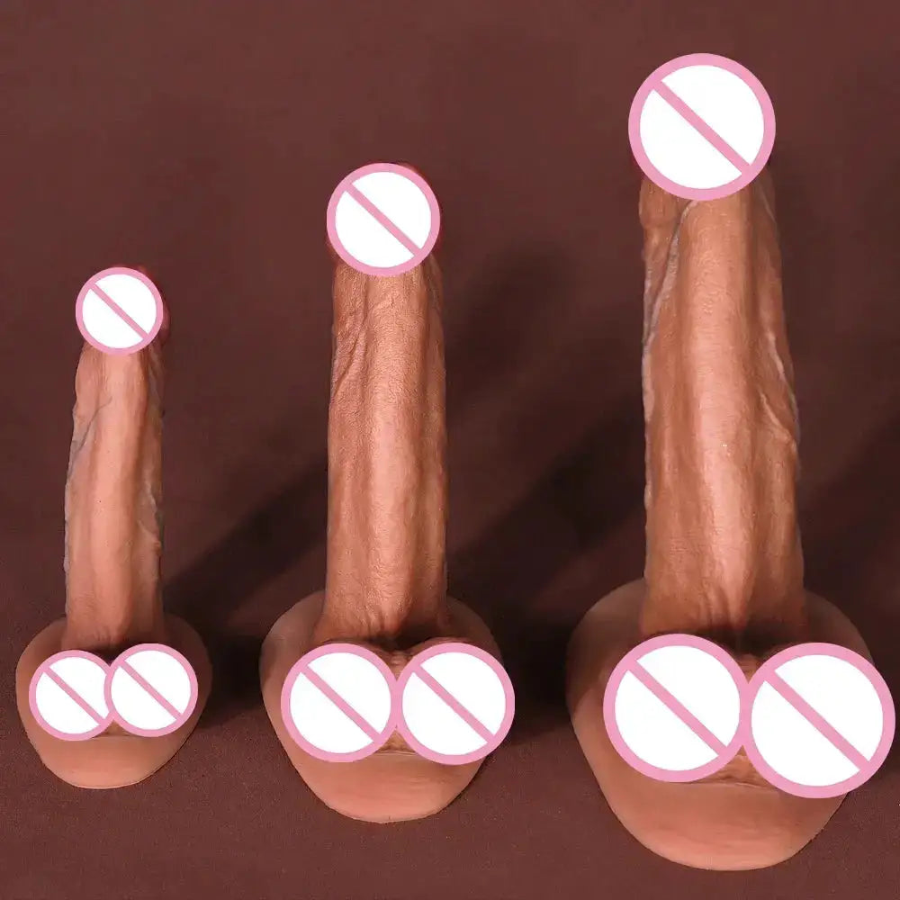 New Model Super Realistic Dildo,Erect Penis,Anal Plug,Real Large Testis,Adults Doods Sex Toy For Women Couple Flirting Sexuales by Dropshipman