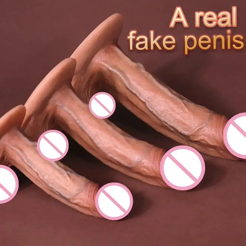 New Model Super Realistic Dildo,Erect Penis,Anal Plug,Real Large Testis,Adults Doods Sex Toy For Women Couple Flirting Sexuales by Dropshipman